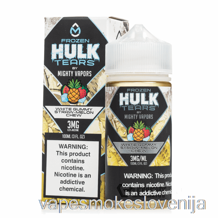 Vape Za Enkratno Uporabo Zamrznjena Bela Gumijasta Slamnata žvečilna Melona - Hulk Tears - 100 Ml 0 Mg